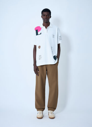 Lacoste Logo Motif Polo Shirt White lac0162004