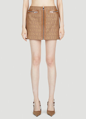 Versace Logo Mini Skirt Black ver0250028