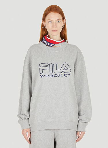 Y/Project x FILA Triple Collar Sweatshirt Grey ypf0348009