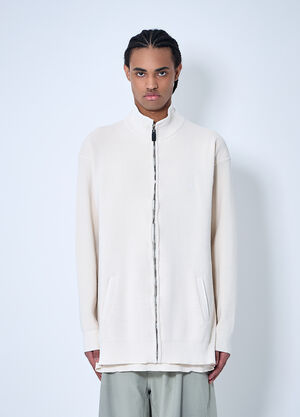 Balenciaga 인터와인드 집업 스웨터 화이트 bal0159005