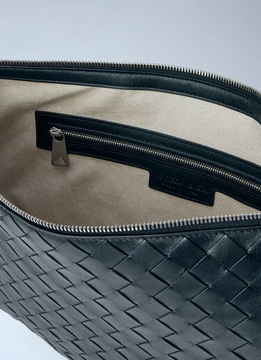 Bottega Veneta Intrecciato Leather Crossbody Bag Black bov0163003