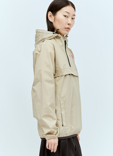 Comme Des Garçons PLAY x K-WAY Windbreaker Jacket Beige cpl0356014