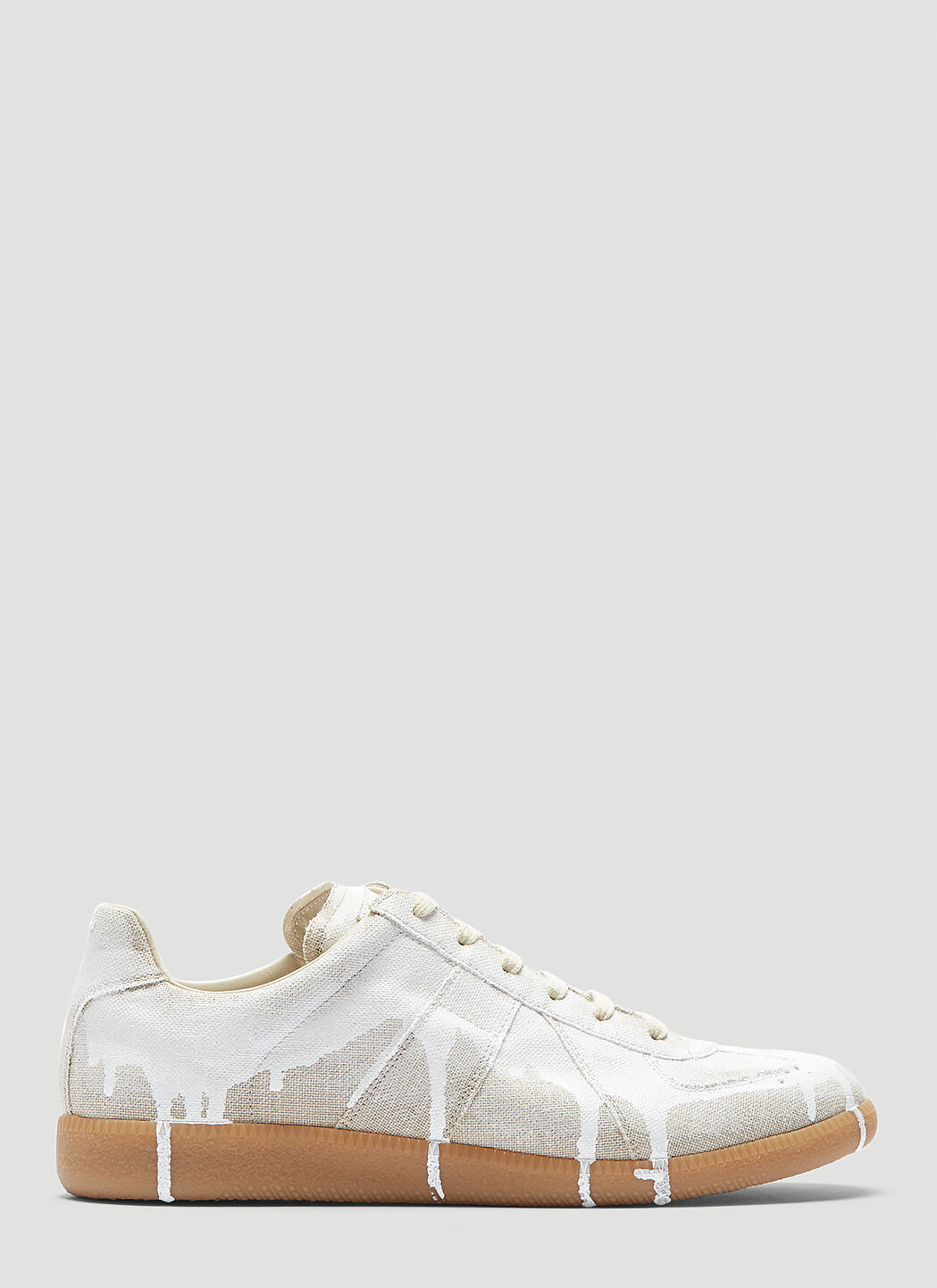 Maison Margiela Painted Replica Sneakers in White LN CC