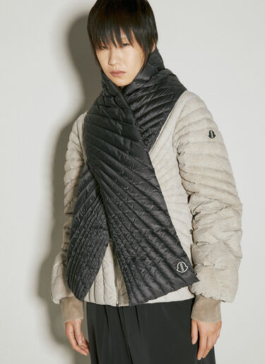 Moncler + Rick Owens Radiance Down Scarf Black mcs0355016