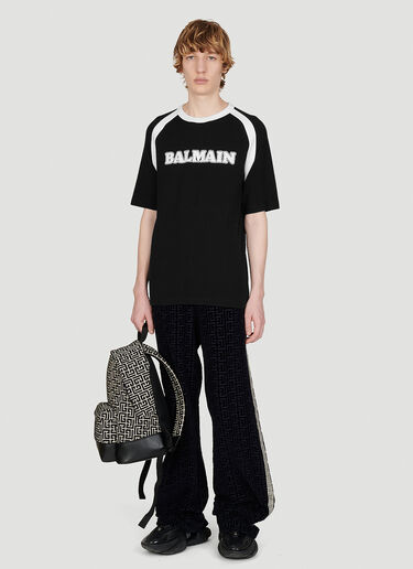 Balmain Retro Logo T-Shirt Black bln0153001