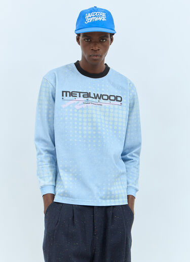 Metalwood Studio Moto ヘビーウェイトロングスリーブTシャツ ブルー met0156011