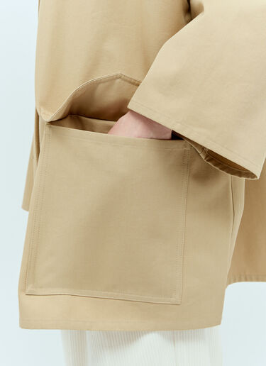 TOTEME Twill Overshirt Jacket Beige tot0257011