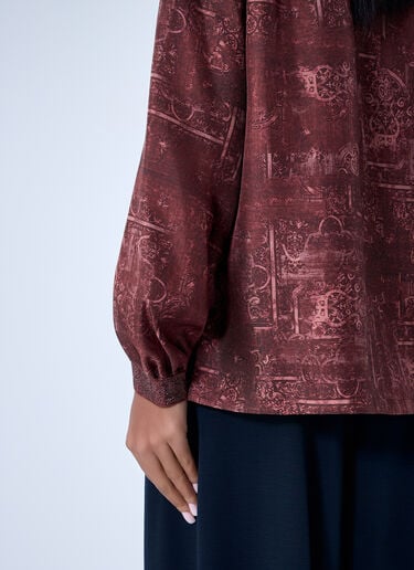 Max Mara Silk Shirt Bordeaux max0263007