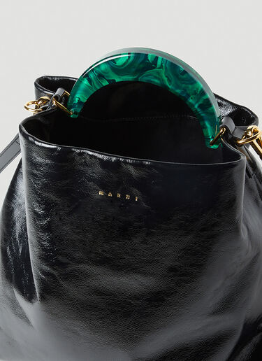Marni Venice Medium Hobo Tote Bag Black mni0253060