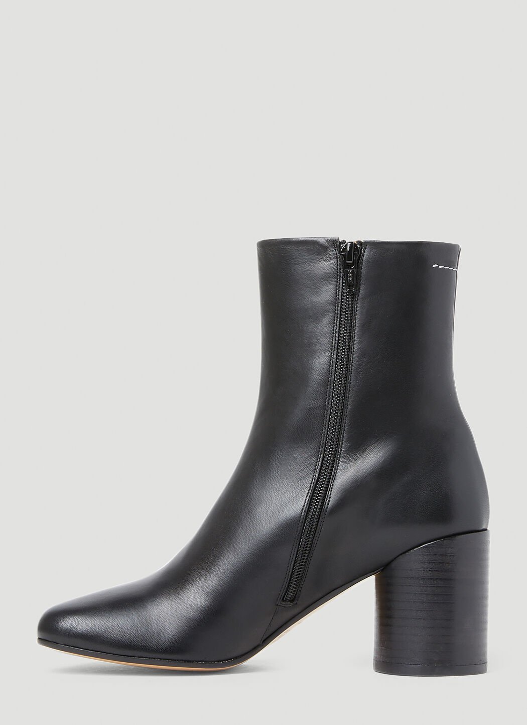 MM6 Maison Margiela Women's' Square Ankle Boots in Black | LN-CC®