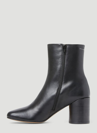 MM6 Maison Margiela 方头及踝靴 黑色 mmm0253026