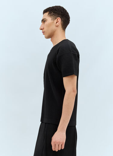 Homme Plissé Issey Miyake Pleated T-Shirt Black hmp0158004