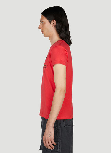 Acne Studios Crystal-Embellished T-Shirt Red acn0152022