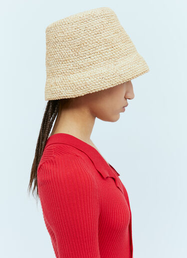 Jacquemus Le Bob Raphia 渔夫帽 米色 jac0254043