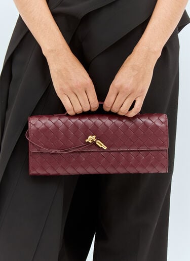 Bottega Veneta Long Andiamo Clutch Red bov0258012
