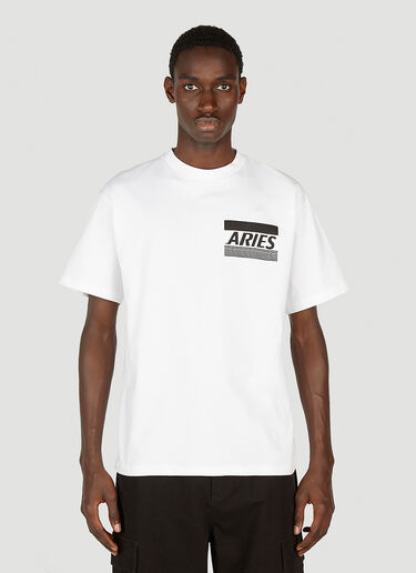 Logo Print T-Shirt Aries Logo Print T-Shirt White ari0152007