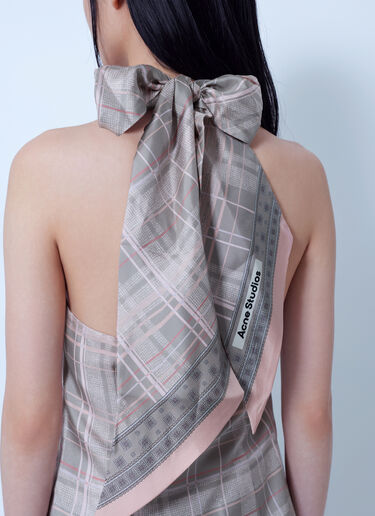 LN-CC® - Acne Studios: Silk Blouse with Scarf - Pink Acne Studios Silk Blouse with Scarf Pink acn0265067