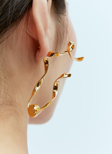 Dries Van Noten Curly Earrings Gold dvn0254040