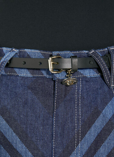 알렉스 참 가죽 벨트 Vivienne Westwood 알렉스 참 가죽 벨트 블랙 vvw0254022