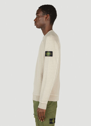 Compass Patch Sweatshirt Stone Island Compass Patch Sweatshirt Beige sto0152054