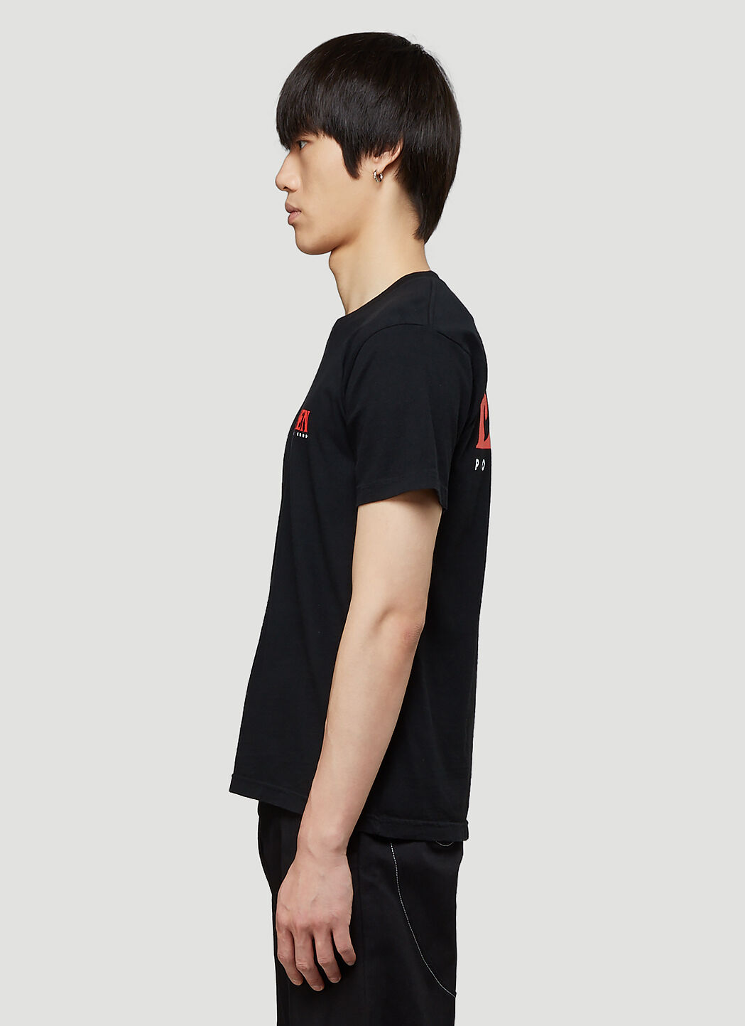 おトク情報がいっぱい！ Logo Recycled Corp Power Eden T-Shirt LN-CC | Black in トップス