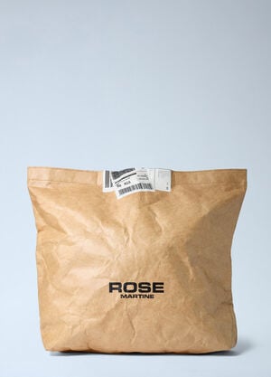 Martine Rose Foldable Paper Clutch Beige mtr0162016