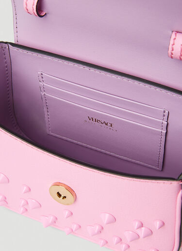 Versace La Medusa Spike Mini Shoulder Bag Pink vrs0251034