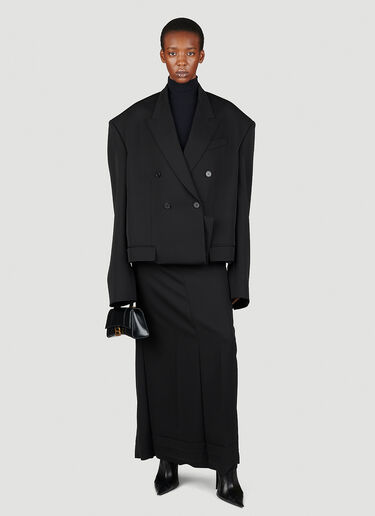 Balenciaga DIY Maxi Skirt Black bal0253007