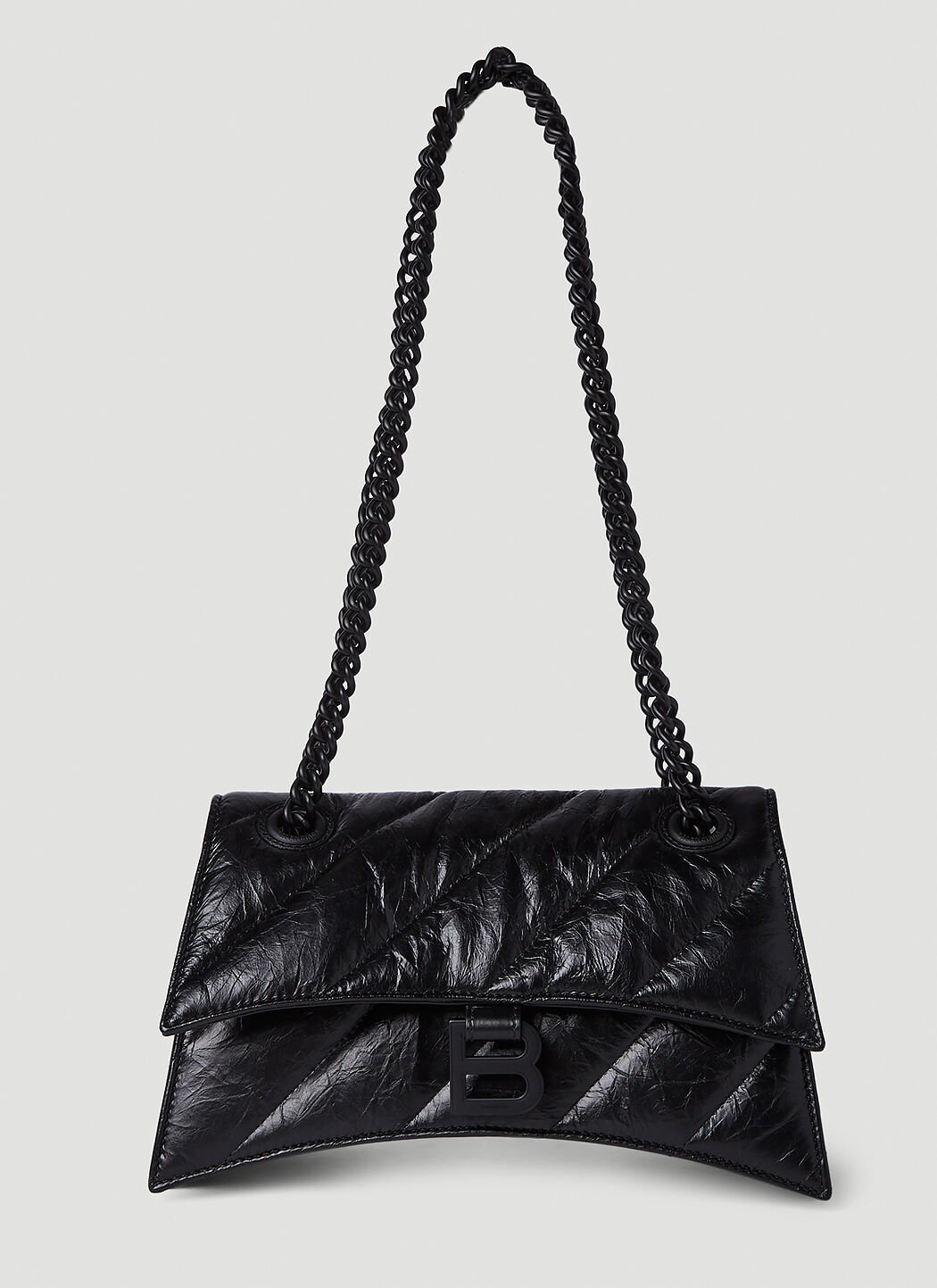 Balenciaga Crush Chain Small Shoulder Bag Black bal0254068
