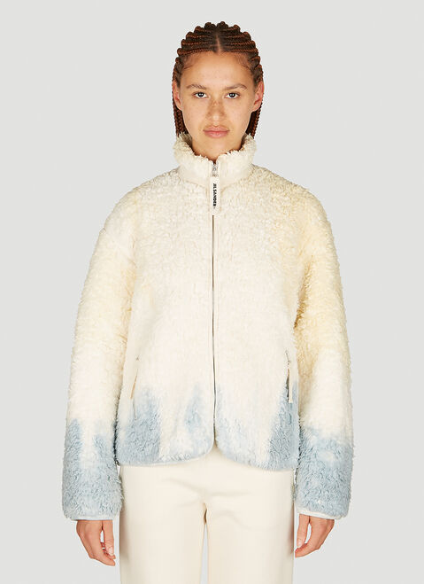 Jil Sander+ Ombre ソフトフリース ジップアップスウェットシャツ グレー jsp0251009