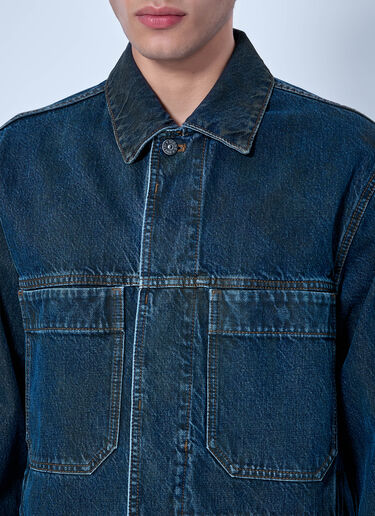 LN-CC® - Stone Island: Denim Jacket - Blue Stone Island Denim Jacket Blue sto0165106