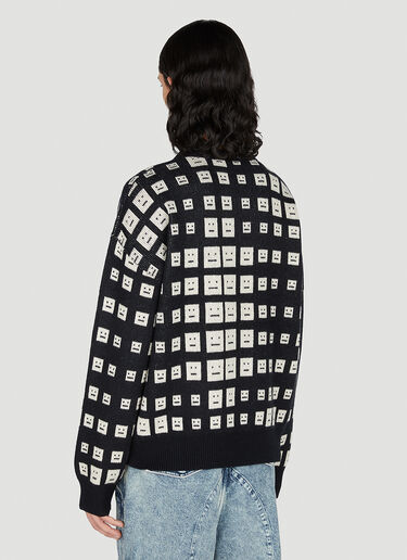 Face Logo Sweater Acne Studios Face Logo Sweater Black acn0151008