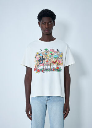 Gallery Dept. Skeleton Beach Theatre T-Shirt White gdp0160055