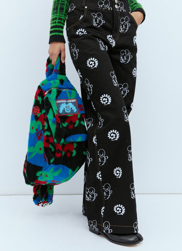 Fleece Shoulder Bag Chopova Lowena Fleece Shoulder Bag Blue cho0254012