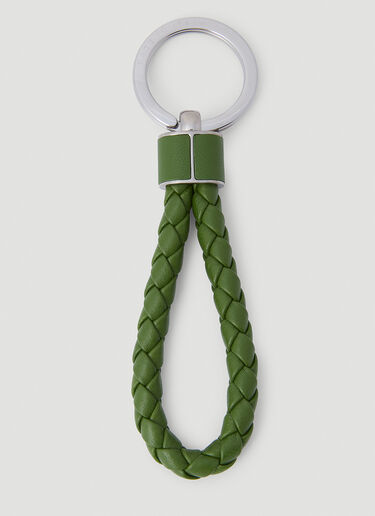 Bottega Veneta Braided Keyring Green bov0151080