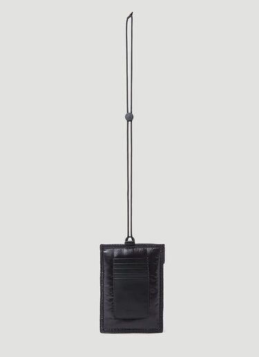 Moncler 漆塗りのスマホポーチ ブラック mon0153049