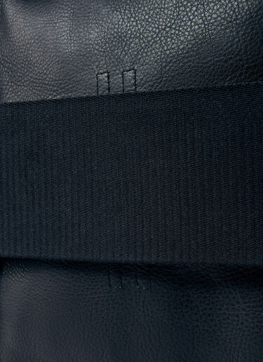 Rick Owens Leather Trolley Tote Bag Black ric0159060