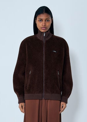 Prada Fleece Jacket Brown pra0263001