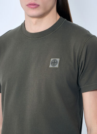 Stone Island Logo Patch T-Shirt Green sto0160013