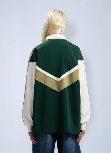 Monogram Polo Shirt Palm Angels Monogram Polo Shirt Dark Green pma0262081