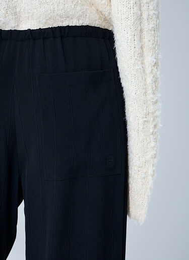 TOTEME Woven Drawstring Pants Black tot0260023