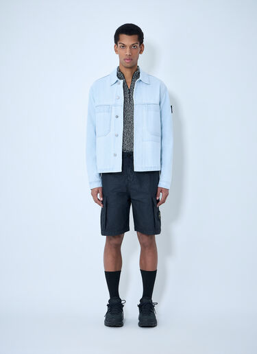 Stone Island Logo Patch Shorts Black sto0164027