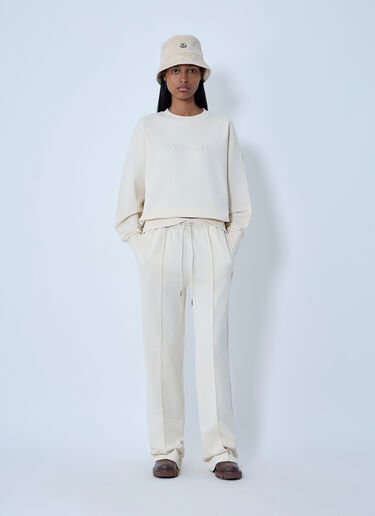 Logo Motif Track Pants Moncler Logo Motif Track Pants Cream mon0263041