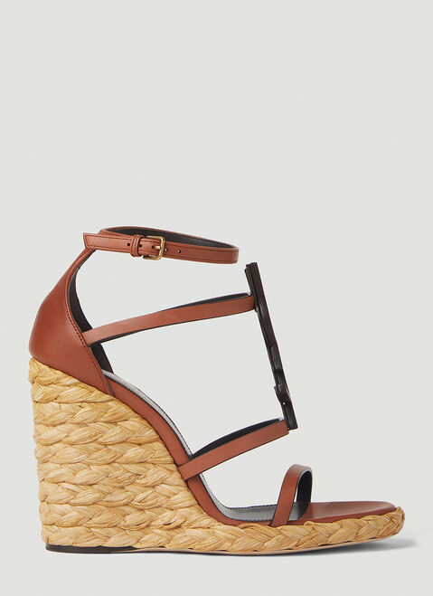 Gucci Cassandra Braided Wedges Black guc0255065