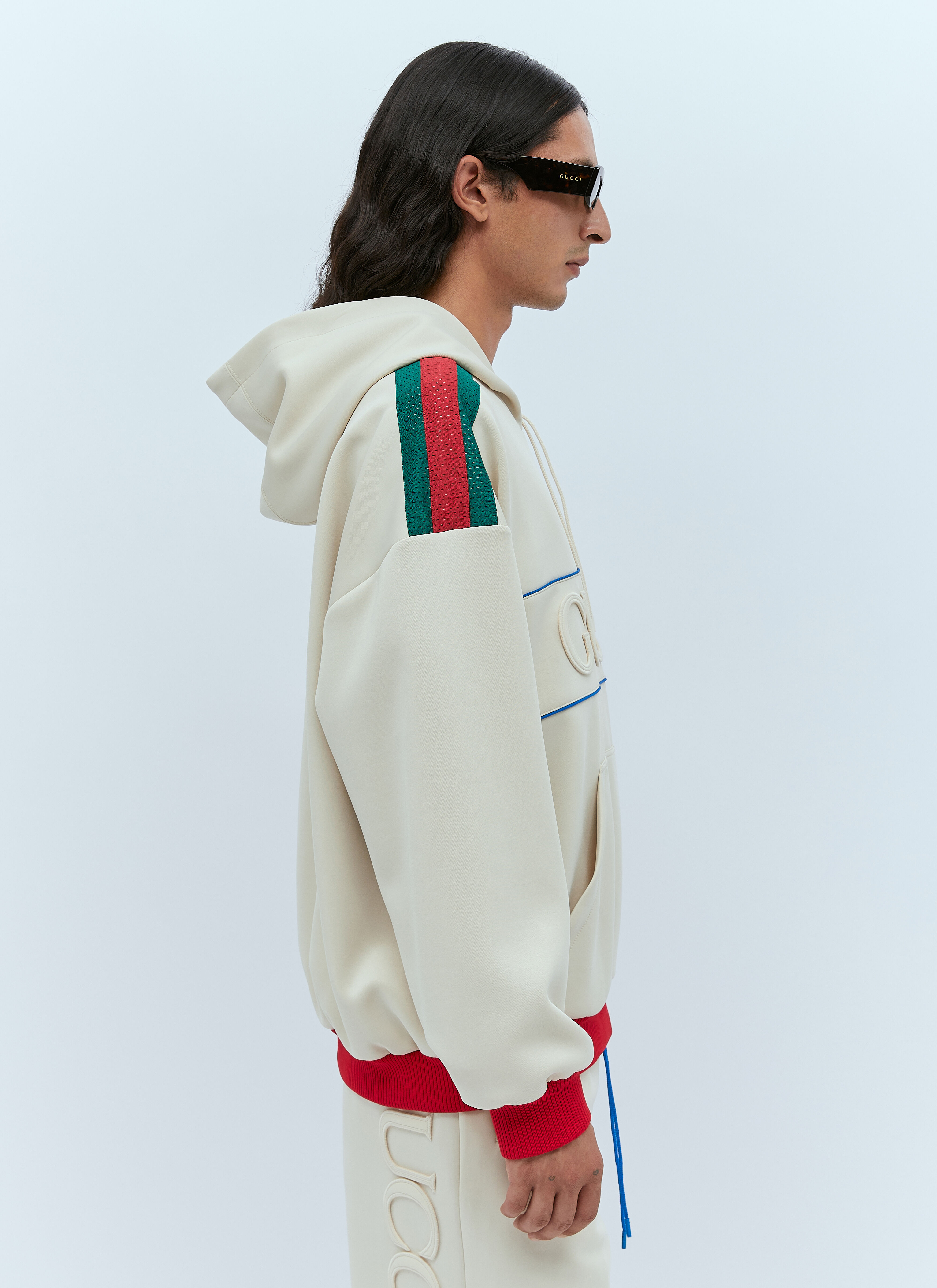 Gucci Men s Neoprene Web Sweatshirt in Beige LN CC