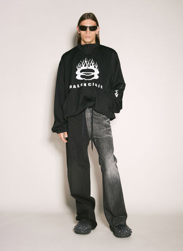 Balenciaga 不对称牛仔裤  深灰色 bal0157016