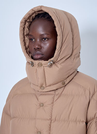 LN-CC® - Moncler: Maya 70 Hooded Short Down Jacket - Brown Moncler Maya 70 Hooded Short Down Jacket Brown mon0266002