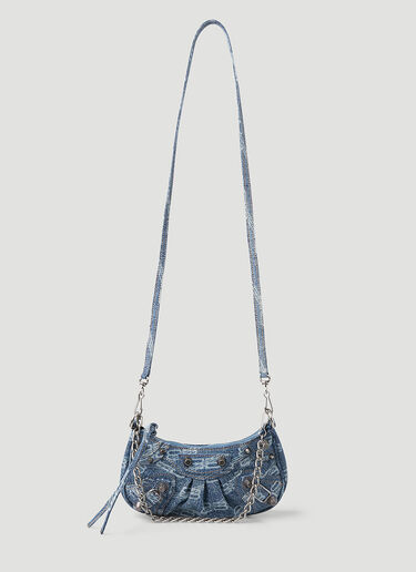 Balenciaga Le Cagole Mini Denim Shoulder Bag