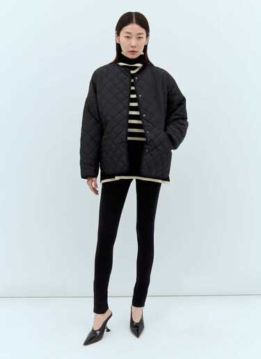 TOTEME Zip Cuff Leggings Black tot0251003
