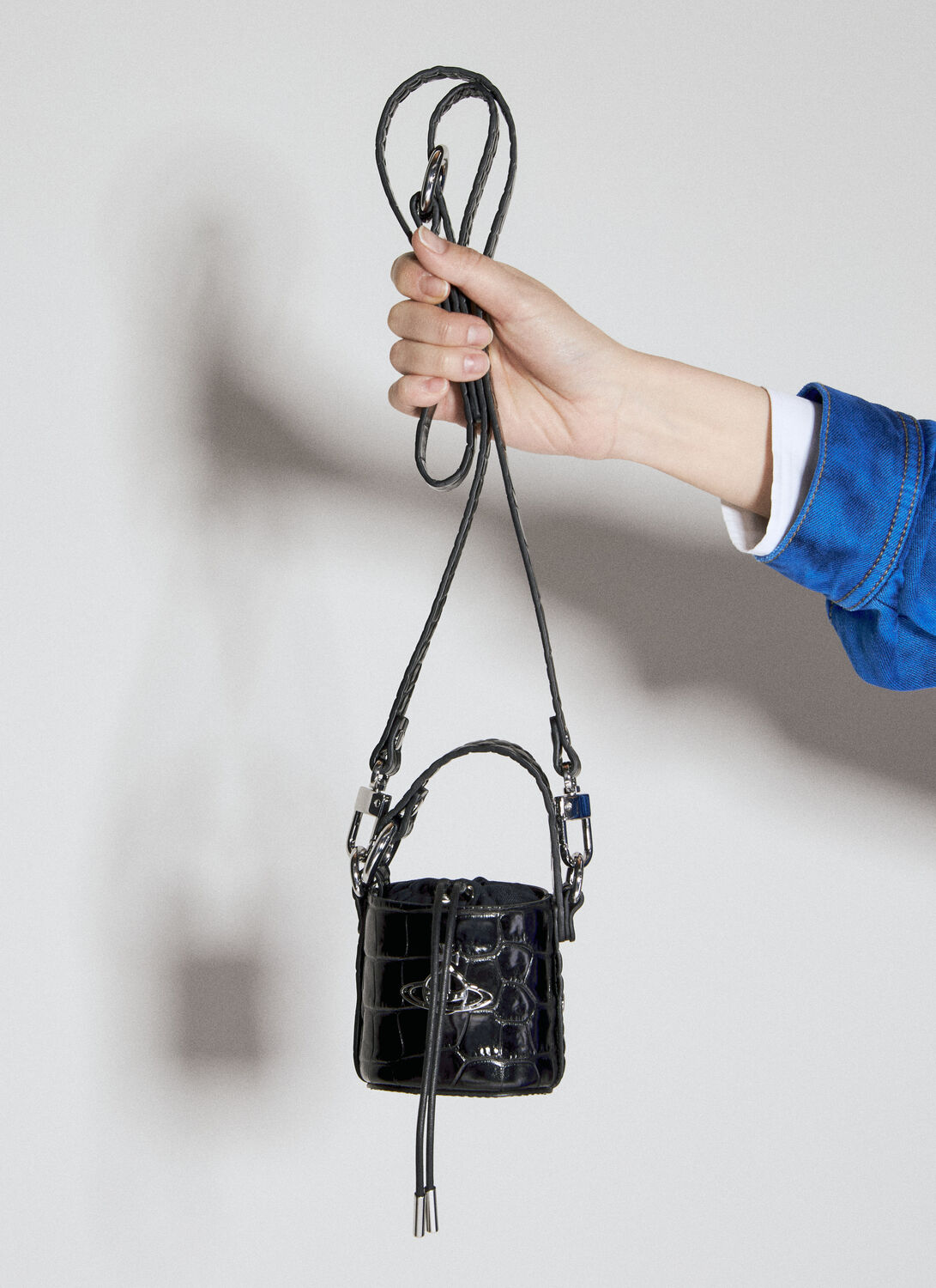 Shop Vivienne Westwood Mini Daisy Shoulder Bag In Black